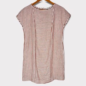 Madewell Striped Button-Back Dress
